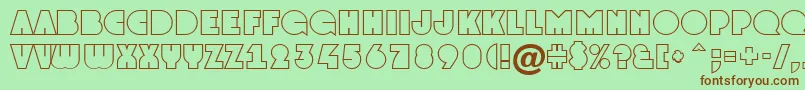 More about AGrotootl Font AGrotootl Font – Brown Fonts on Green Background