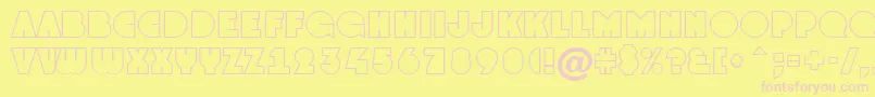 AGrotootl Font – Pink Fonts on Yellow Background