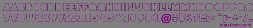 AGrotootl Font – Purple Fonts on Gray Background