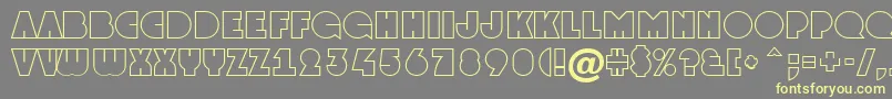 AGrotootl Font – Yellow Fonts on Gray Background