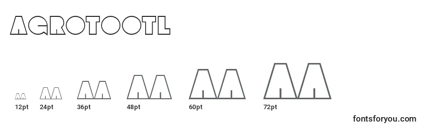 AGrotootl Font Sizes