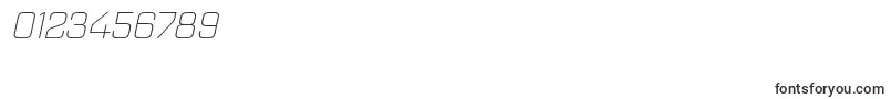 Quarcaextlightitalic-Schriftart – Schriften für Zahlen und Nummern