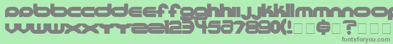 Шрифт UltraworldBlack – серые шрифты на зелёном фоне