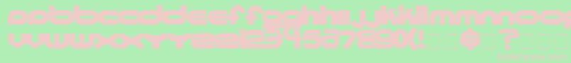 UltraworldBlack Font – Pink Fonts on Green Background