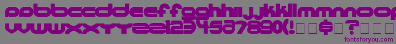 UltraworldBlack-Schriftart – Violette Schriften auf grauem Hintergrund
