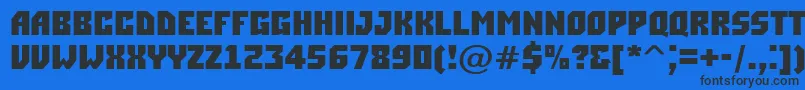 SimplerBold Font – Black Fonts on Blue Background