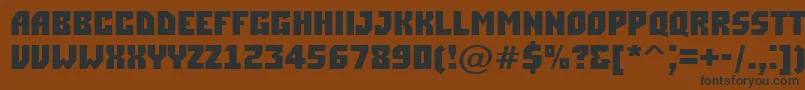 SimplerBold Font – Black Fonts on Brown Background