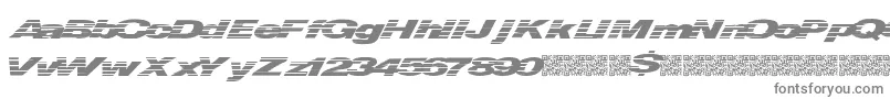 フォントQuickmoney – 白い背景に灰色の文字