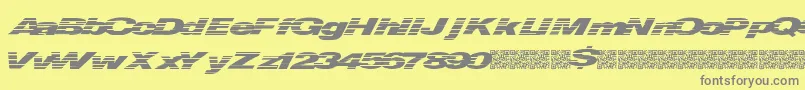 Quickmoney Font – Gray Fonts on Yellow Background