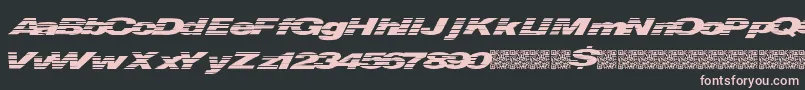 Quickmoney Font – Pink Fonts on Black Background