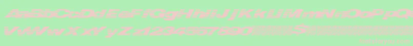 Шрифт Quickmoney – розовые шрифты на зелёном фоне