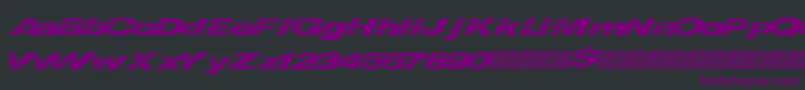 Quickmoney Font – Purple Fonts on Black Background