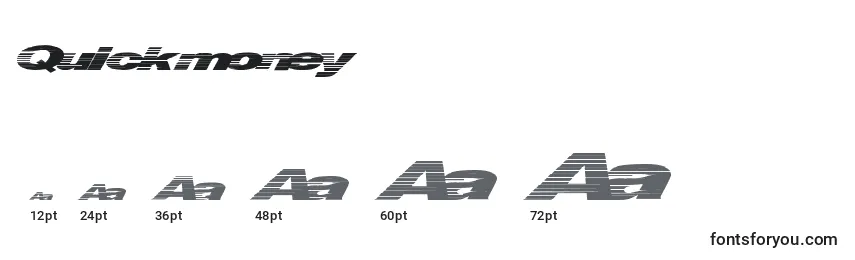 Quickmoney Font Sizes