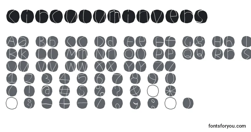 Circuluminvers Font – alphabet, numbers, special characters
