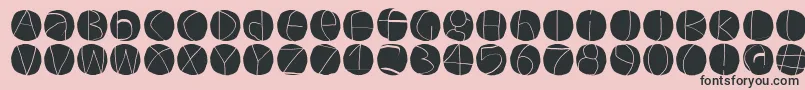 Circuluminvers Font – Black Fonts on Pink Background