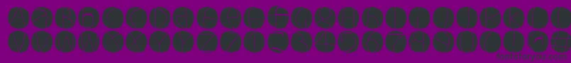 Circuluminvers Font – Black Fonts on Purple Background