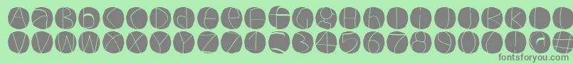 Circuluminvers Font – Gray Fonts on Green Background