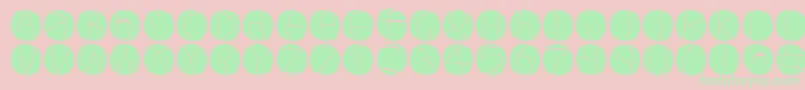 Circuluminvers Font – Green Fonts on Pink Background