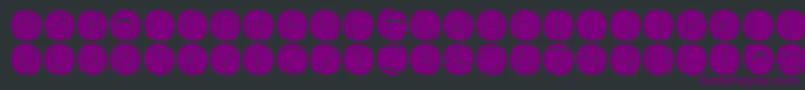 Circuluminvers Font – Purple Fonts on Black Background