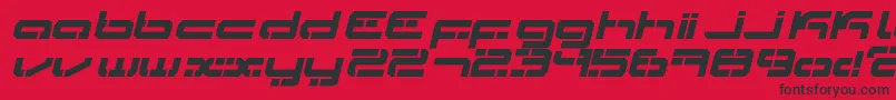 フォントLdr3 – 赤い背景に黒い文字