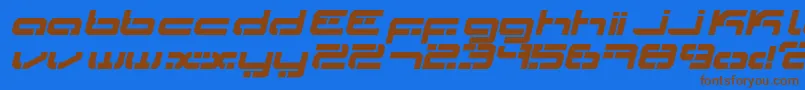 fuente Ldr3 – Fuentes Marrones Sobre Fondo Azul