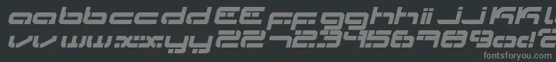 Ldr3 Font – Gray Fonts on Black Background
