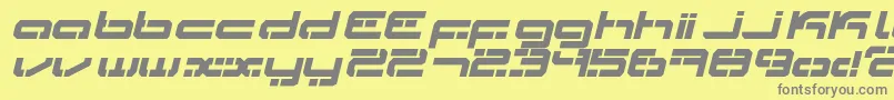 Police Ldr3 – polices grises sur fond jaune