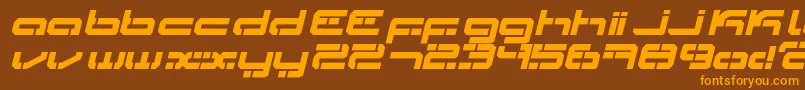 fuente Ldr3 – Fuentes Naranjas Sobre Fondo Marrón