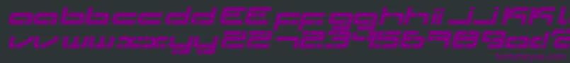 Ldr3 Font – Purple Fonts on Black Background