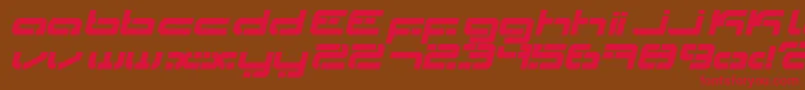 Ldr3 Font – Red Fonts on Brown Background