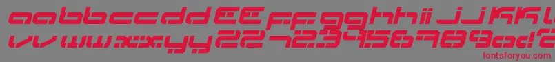 Ldr3 Font – Red Fonts on Gray Background