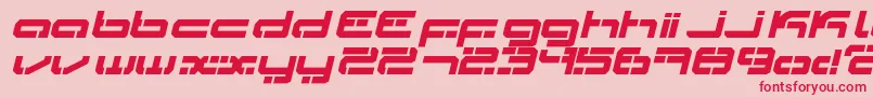 Ldr3 Font – Red Fonts on Pink Background