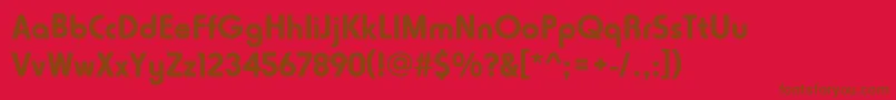Horatiodbol Font – Brown Fonts on Red Background