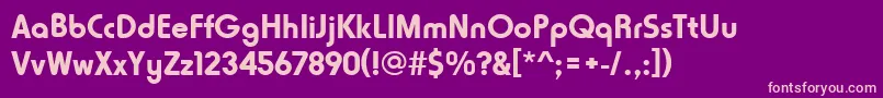 Horatiodbol Font – Pink Fonts on Purple Background