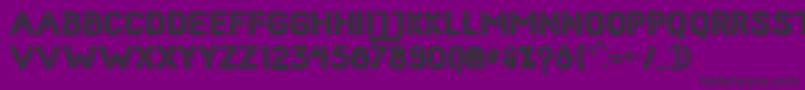 HometownRoughBoldShadow Font – Black Fonts on Purple Background