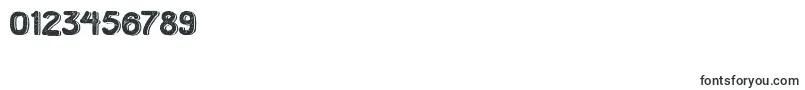 HometownRoughBoldShadow Font – Fonts for Numbers and Digits
