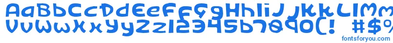 Шрифт Kingv2l – синие шрифты на белом фоне