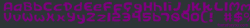 Kingv2l Font – Purple Fonts on Black Background