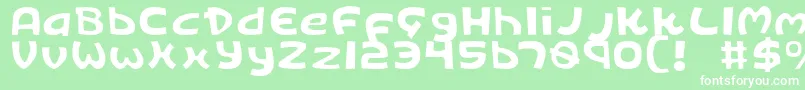 Kingv2l Font – White Fonts on Green Background