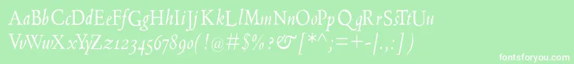 Nearaldus Font – White Fonts on Green Background