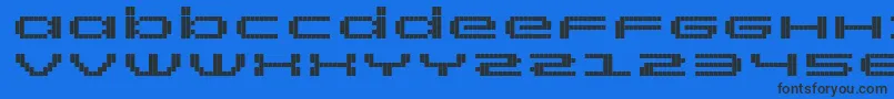RtScreenloft8Bold Font – Black Fonts on Blue Background