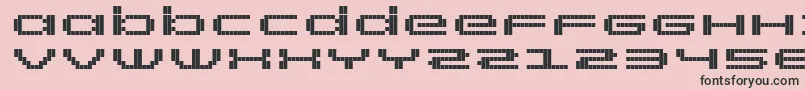フォントRtScreenloft8Bold – ピンクの背景に黒い文字