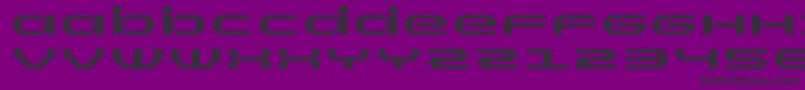Fonte RtScreenloft8Bold – fontes pretas em um fundo violeta