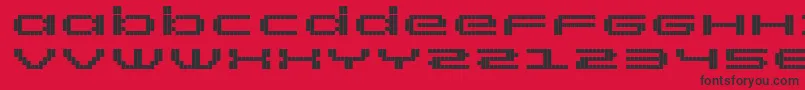RtScreenloft8Bold Font – Black Fonts on Red Background