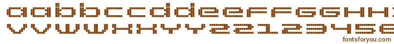 Шрифт RtScreenloft8Bold – коричневые шрифты на белом фоне