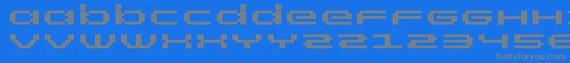 Шрифт RtScreenloft8Bold – серые шрифты на синем фоне