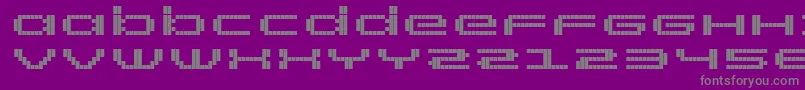 RtScreenloft8Bold Font – Gray Fonts on Purple Background