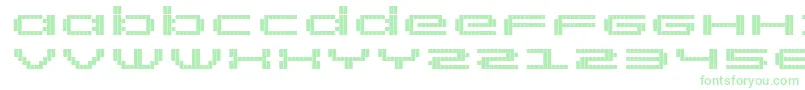 RtScreenloft8Bold-fontti – vihreät fontit valkoisella taustalla