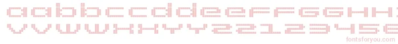 RtScreenloft8Bold-fontti – vaaleanpunaiset fontit valkoisella taustalla