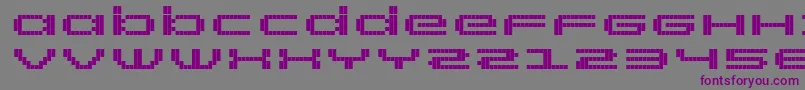 Шрифт RtScreenloft8Bold – фиолетовые шрифты на сером фоне